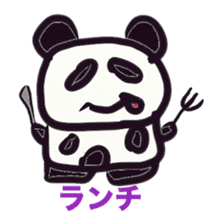 Monochrome panda sticker #2928247