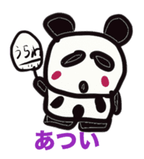 Monochrome panda sticker #2928256