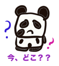 Monochrome panda sticker #2928261