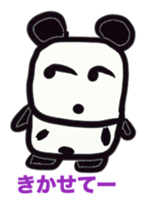 Monochrome panda sticker #2928266