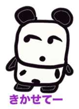 Monochrome panda sticker #2928266