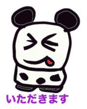 Monochrome panda sticker #2928268