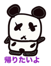 Monochrome panda sticker #2928269