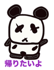 Monochrome panda sticker #2928269