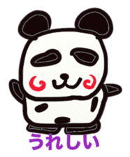 Monochrome panda sticker #2928272