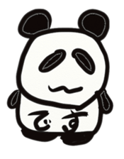 Monochrome panda sticker #2928276