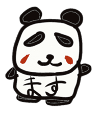 Monochrome panda sticker #2928277