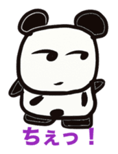 Monochrome panda sticker #2928278