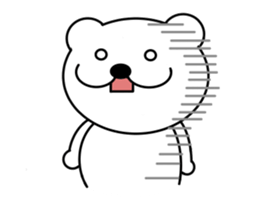 Bear and bird sticker #2928445