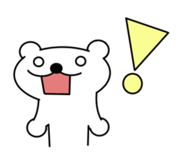 Bear and bird sticker #2928446