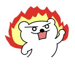 Bear and bird sticker #2928447