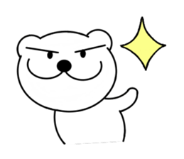 Bear and bird sticker #2928450