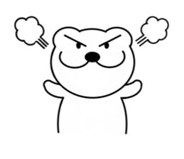 Bear and bird sticker #2928451