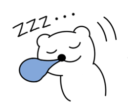 Bear and bird sticker #2928457