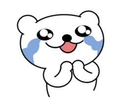 Bear and bird sticker #2928464