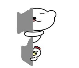 Bear and bird sticker #2928465