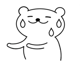 Bear and bird sticker #2928468