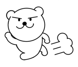 Bear and bird sticker #2928470