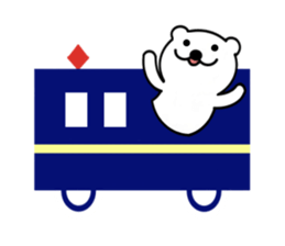 Bear and bird sticker #2928472