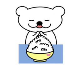 Bear and bird sticker #2928474