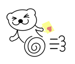 Bear and bird sticker #2928475