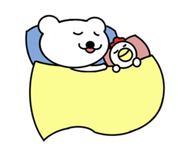 Bear and bird sticker #2928476