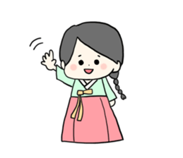 chima jeogori girl sticker #2929043