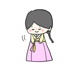 chima jeogori girl sticker #2929044