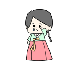 chima jeogori girl sticker #2929045