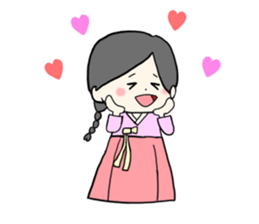 chima jeogori girl sticker #2929046