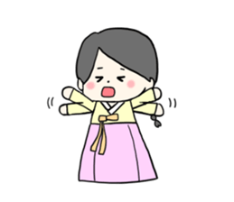 chima jeogori girl sticker #2929049