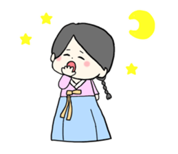 chima jeogori girl sticker #2929051