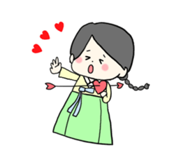 chima jeogori girl sticker #2929055