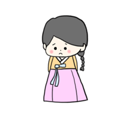 chima jeogori girl sticker #2929059