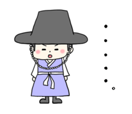 chima jeogori girl sticker #2929066