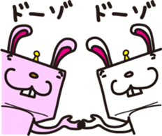 Robot animal RABBIT sticker #2929402