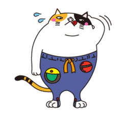 Bootama of fat cat. sticker #2930659