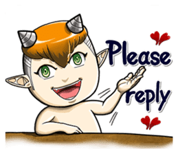 The cute little devil's daily (English) sticker #2930907