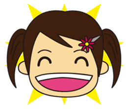 Little Girl and Mom sticker #2931684