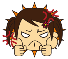 Little Girl and Mom sticker #2931685