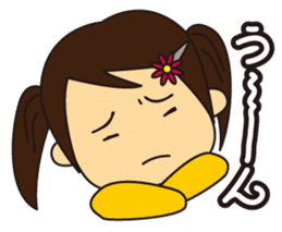 Little Girl and Mom sticker #2931687