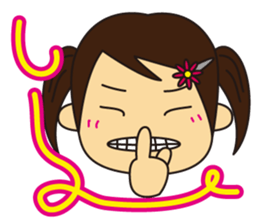 Little Girl and Mom sticker #2931688