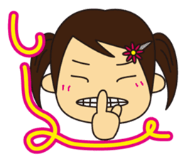 Little Girl and Mom sticker #2931688