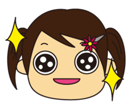 Little Girl and Mom sticker #2931691