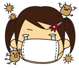 Little Girl and Mom sticker #2931692