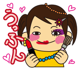 Little Girl and Mom sticker #2931695