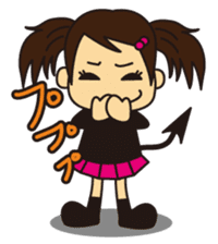 Little Girl and Mom sticker #2931697