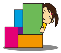 Little Girl and Mom sticker #2931698