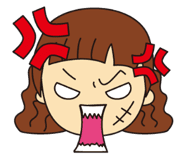 Little Girl and Mom sticker #2931703