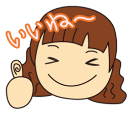 Little Girl and Mom sticker #2931705